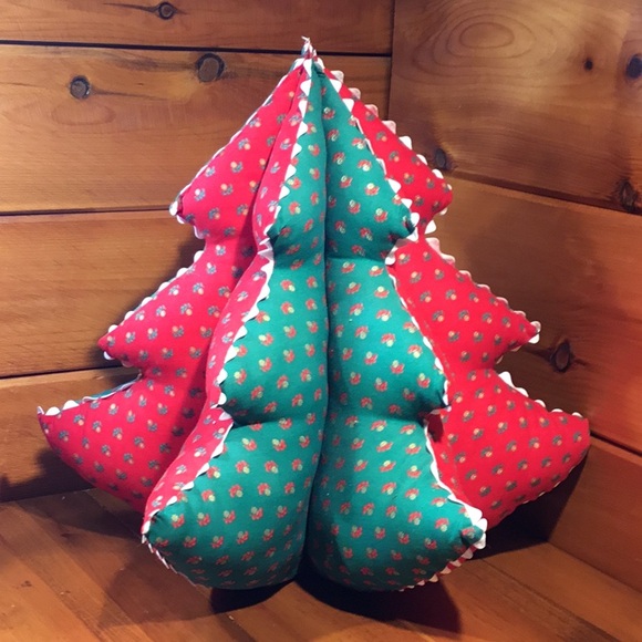 Vtg. Handcrafted Stuffed Christmas 16” Tree Decor - Picture 3 of 16